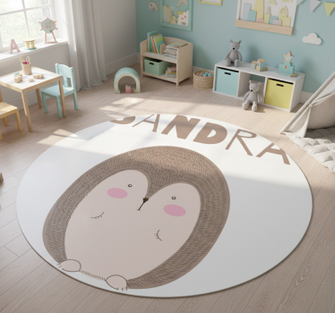 Cuki süni karakter vinil szőnyeg Állat - TenStickers