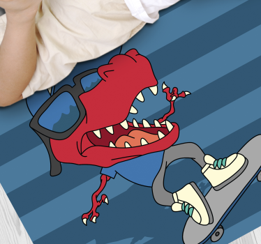 Dinoszaurusz gördeszka állati szőnyegen - TenStickers