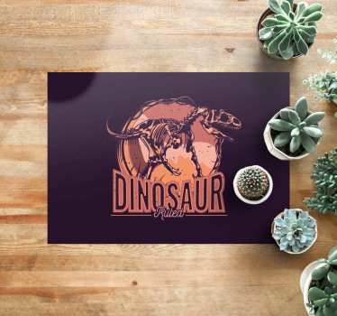 Dinoszaurusz grafikus kép vinil szőnyeg állat - TenStickers
