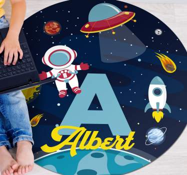 Egyéni név a térben vinil szőnyeg mások - TenStickers