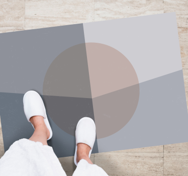 Egymást átfedő körök vinil szőnyeg geometriai - TenStickers