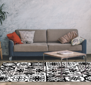 Egyszínű mandala vinyl szőnyeg - TenStickers
