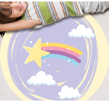 éjszakai égbolt varázslat vinil szőnyeg gyerekek - TenStickers