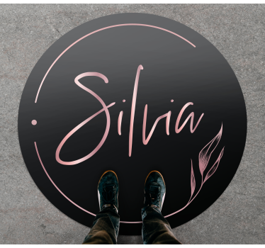 Elegáns, egyedi név vinil szőnyeg tinik - TenStickers