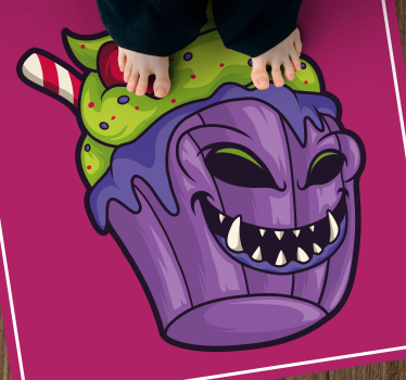 Farkaséhes muffin szörny vinil szőnyeg tinik - TenStickers