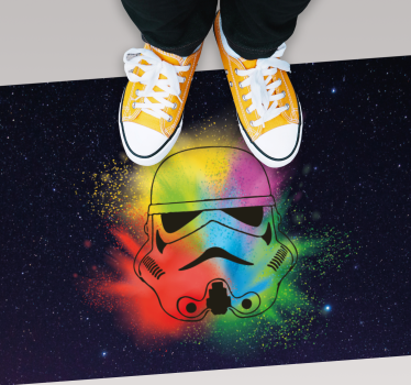 Fehér katonafejek minta tizenéves szőnyegek hálószobákhoz - TenStickers