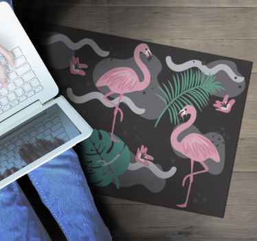 Fekete és lángoló állati szőnyeg - TenStickers
