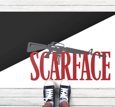 Film kép scarface szöveggel kortárs szőnyegek - TenStickers