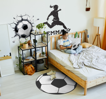 Focilabda gyerekek vinyl szőnyeg - TenStickers