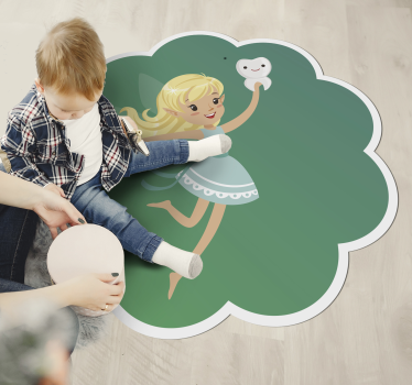 Fogtündér fantázia vinil szőnyeg gyerekek - TenStickers