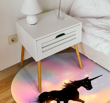 Galaktikus egyszarvú vinil szőnyeg állat - TenStickers