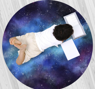 Galaxis ihlette oázis vinil szőnyeg csillagok - TenStickers