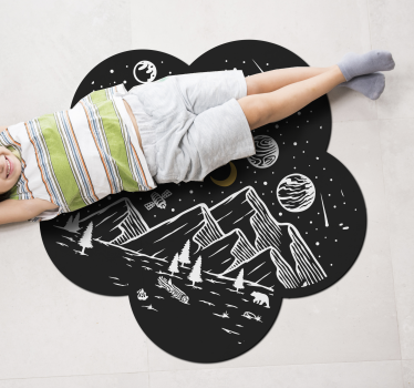 Galaxis univerzum tizenéves szőnyegek hálószobákhoz - TenStickers