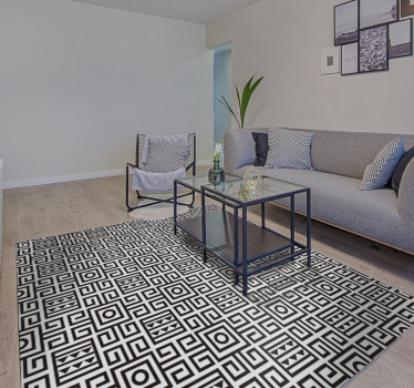 Geometriai minta kontraszt vinil szőnyeg geometriai - TenStickers