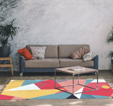 Geometriai színes modern szőnyeg - TenStickers