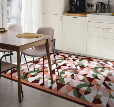 Geometriai színes nyomtatás geometriai szőnyegek - TenStickers