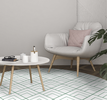 Geometriai vonalak átfedése vinil szőnyeg geometriai - TenStickers