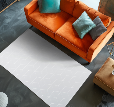 Geometrikus mintás felület vinil szőnyeg csempe hatás - TenStickers