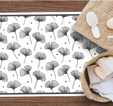 Ginkgo levél inspiráció vinil szőnyeg természet - TenStickers
