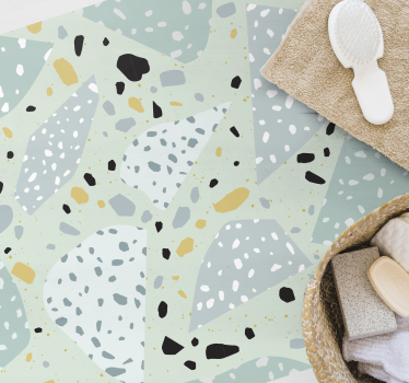 Gometrikus terrazzo cserépszőnyeg - TenStickers