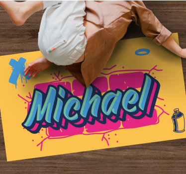 Graffiti egyedi név vinil szőnyeg mások - TenStickers