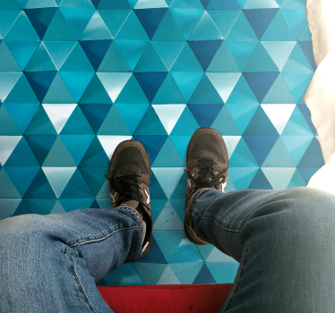Gyémánt 3d minta geometriai szőnyegek - TenStickers