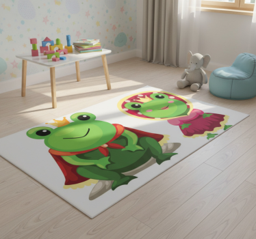 Király és királynő békák vinil szőnyeg állat - TenStickers
