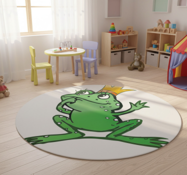 Király béka vinil szőnyeg gyerekeknek - TenStickers