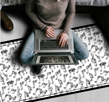 Hangjegy tervezés vinil szőnyeg tinik - TenStickers
