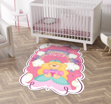 Hercegnő erő játszószőnyeg vinil szőnyeg gyerekek - TenStickers