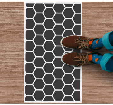 Hexagonális motívum vinil szőnyeg geometriai - TenStickers