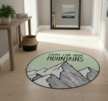 Hit hegyeket mozdít - vinil szőnyeg természet - TenStickers