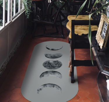 Holdfázis sorozat vinil szőnyeg természet - TenStickers