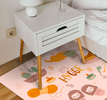 Tegyünk egy hygge hangulatos dizájnt vinil szőnyeg tinik - TenStickers