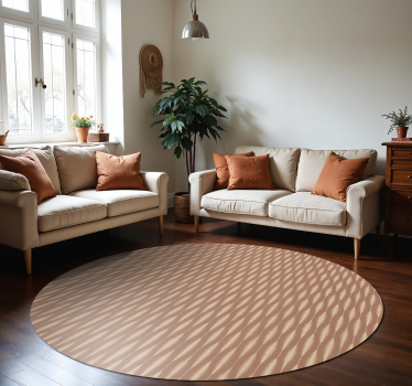ikat kasuri mokka mousse vinil szőnyeg modern - TenStickers