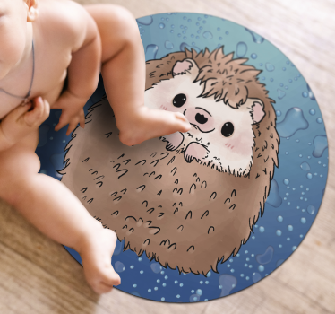 Imádnivaló sündisznó állatszőnyeg - TenStickers