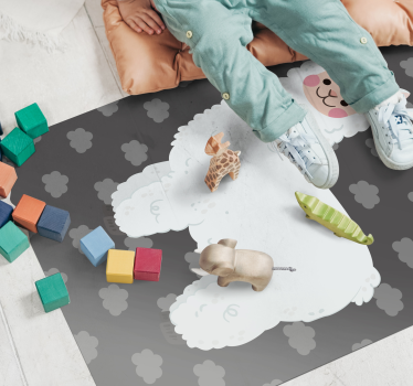 Játékos alpakás forma vinil szőnyeg mások - TenStickers
