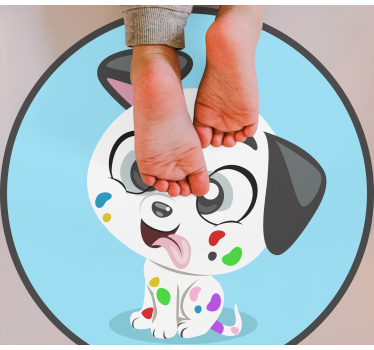 Színes kis dalmata vinil szőnyeg állat - TenStickers