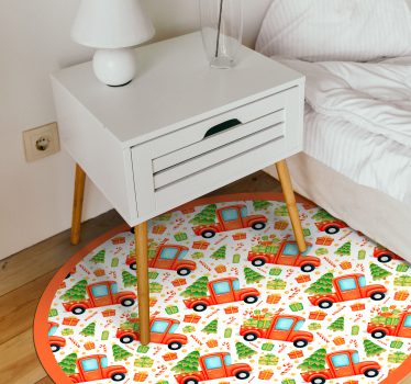 Játékos közlekedési kör vinil szőnyeg mások - TenStickers