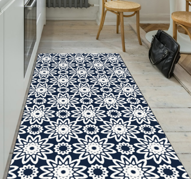 Kék csempe patchwork csempe szőnyegben - TenStickers