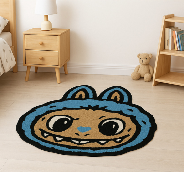Kék labubu design vinil szőnyeg mások - TenStickers