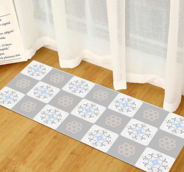 Kifinomult textúrájú csempék vinil szőnyeg csempe hatás - TenStickers