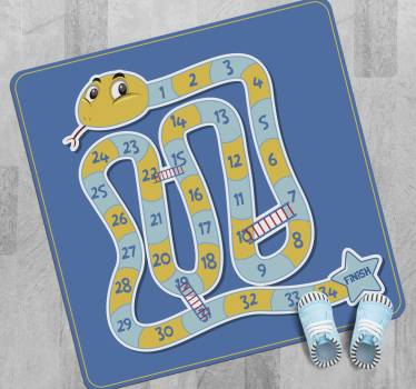 Kígyó játék társasjáték vinil szőnyeg - TenStickers