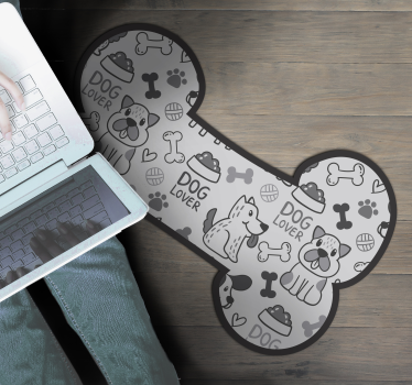 Kiskutya játékossága vinil szőnyeg állat - TenStickers