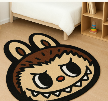 Klasszikus barna labubu vinil szőnyeg mások - TenStickers