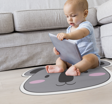 Koala arc állat vinyl szőnyeg - TenStickers