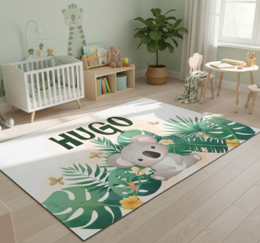 Koala dzsungel téma vinil szőnyeg állat - TenStickers