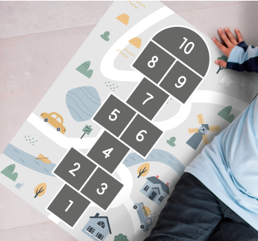 Komlószürke út babamatrac - TenStickers