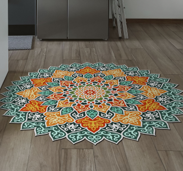 Konyhai színes mandala vinyl szőnyeg - TenStickers