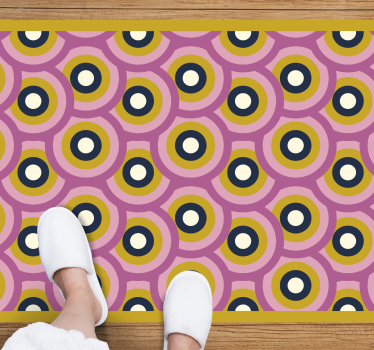 Körkörös színfúzió vinil szőnyeg geometriai - TenStickers